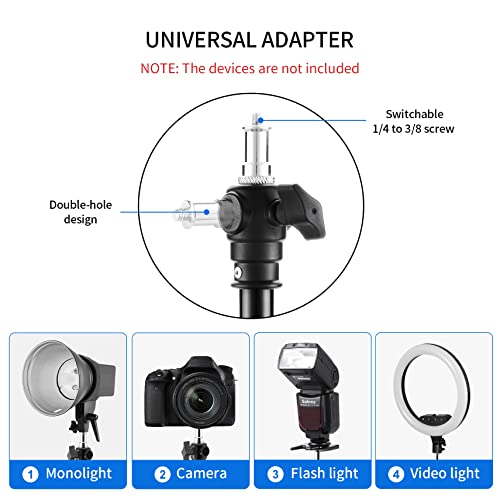 Selens Camera Wall Mount Ring Light Boom Arm, Overhead Light Mounting 39 inch for Photo Studio Video Ring Light, Strobe Light, Flash, Softbox, Reflector, 2 Pack - Image 5