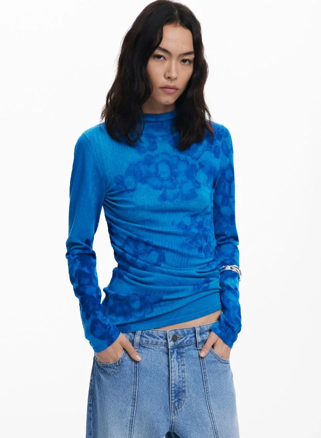 DESIGUAL Long Fine Watercolor Sweater