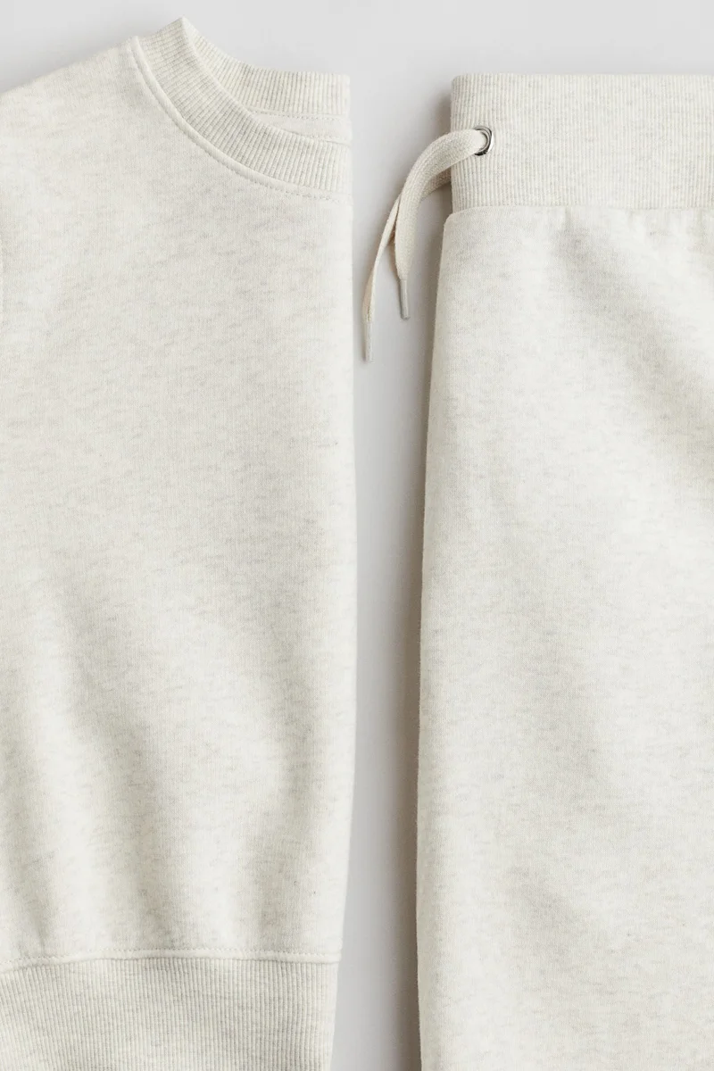 H&M 2-piece brushed-inside sweatshirt set