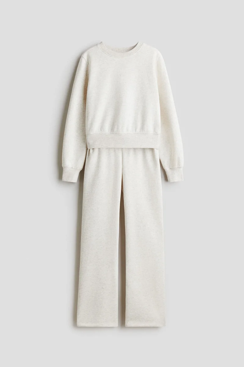 H&M 2-piece brushed-inside sweatshirt set