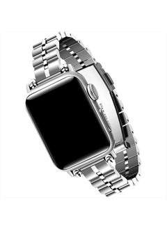 VIKOROS Metal Bracelet Compatible with Apple Watch Band 38mm 40mm 41mm 44mm 42mm 45mm 49mm iWatch Series 8 7 6 5 4 3 SE Ultra for Women Men, Designer Dressy Charms Classy Chain Straps Stainless Steel  - Image 1