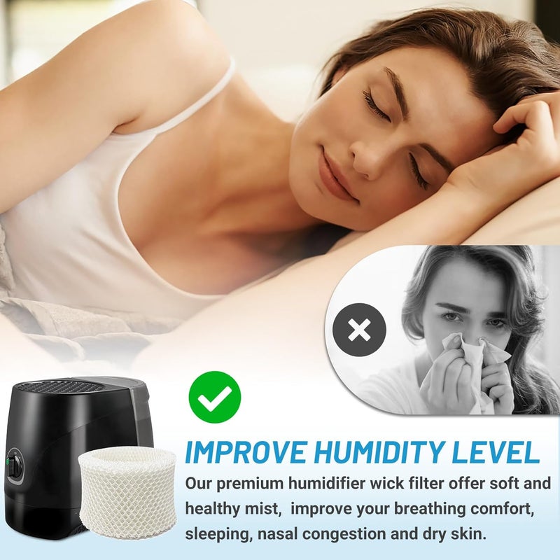 Lemige 4 Pack Humidifier Wicking Filters Compatible with Honeywell HC-888, HC-888N, Filter C, HCM-890, HEV-320 Series, Compatible with Duracraft DCM-200, DH-890 - Image 5