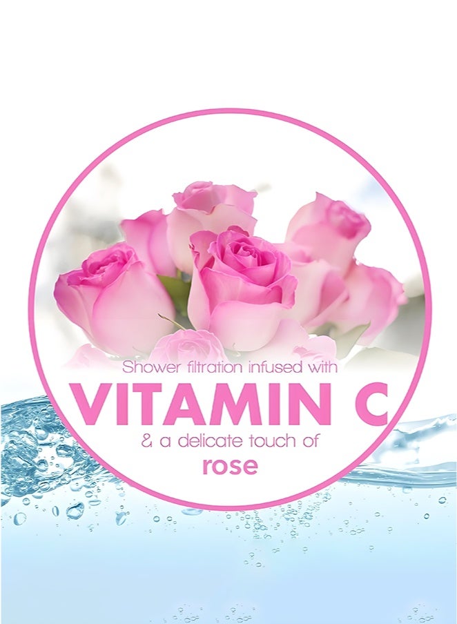اماروها فلتر استحمام كوري بالفيتامينات - لمنع تساقط الشعر - يمنع الحساسية أو جفاف الجلد - إزالة الكلور والصدأ - العلاج العطري المريح - خرطوشة فلتر استحمام غير سامة. (وردي) - Image 2