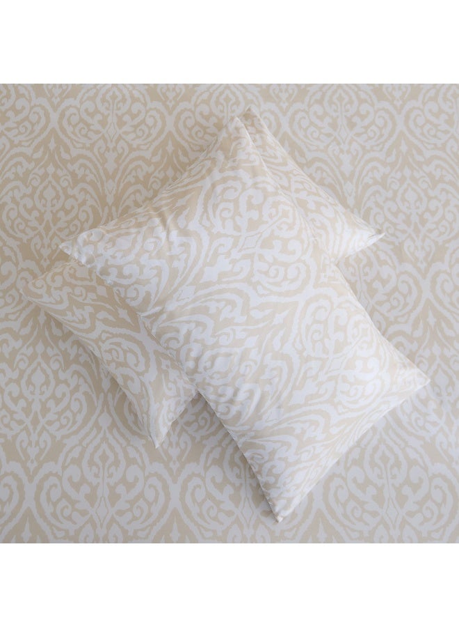 Home Box طقم أغطية وسائد ميكروفايبر - بيج، 2 قطع - Image 4