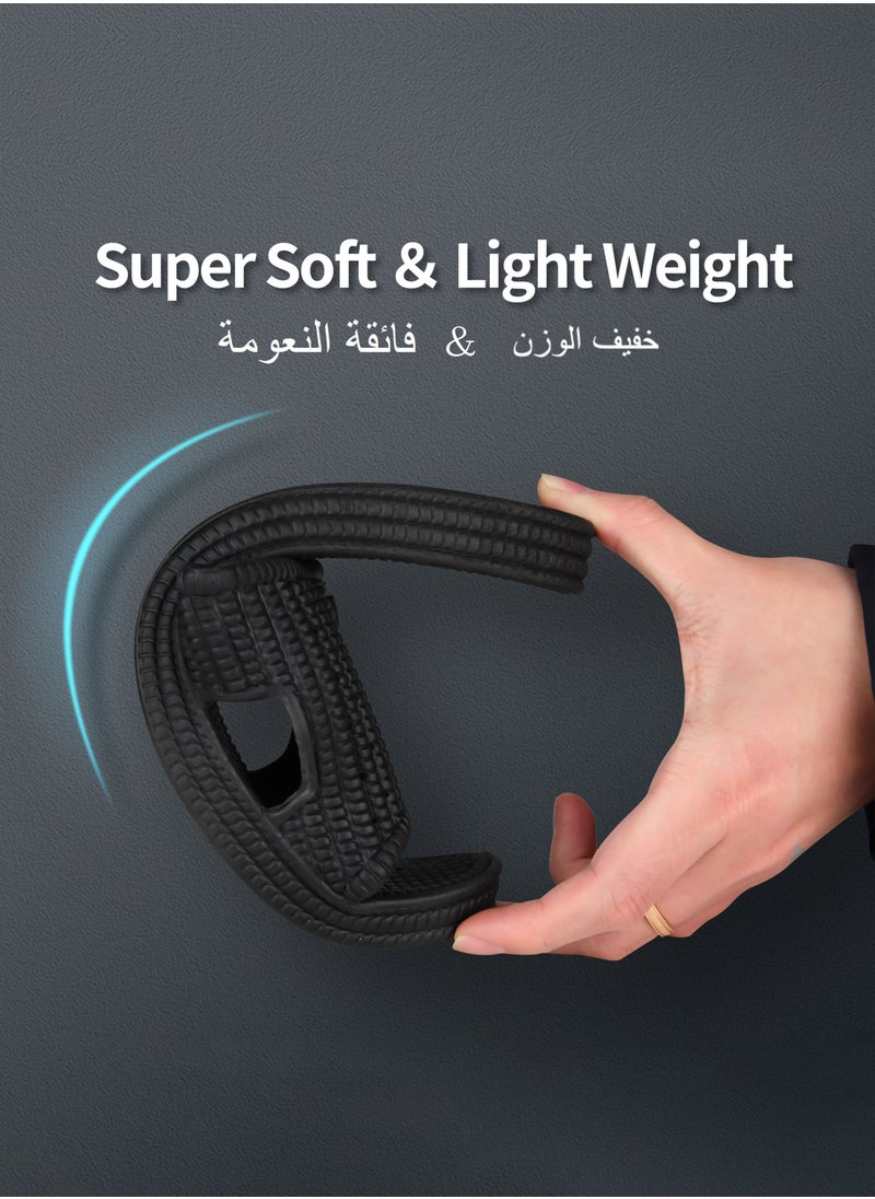 دي. دي.ستار  - شبشب حمام كبير الحجم للرجال والنساء مقاوم للانزلاق وسريع الجفاف، حذاء استحمام مريح وناعم ومضاد للانزلاق من دي دي ستار - Image 1