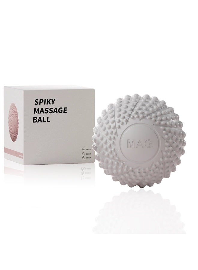 Loucky 6.5cm Massage Balls for Myofascial Release & Trigger Point Therapy, Lacrosse Massage Balls with 3D Massage Points & Magnetic Therapy – Suitable for Back, Neck, Shoulders, etc. (1 Pack, Gray) - Image 1
