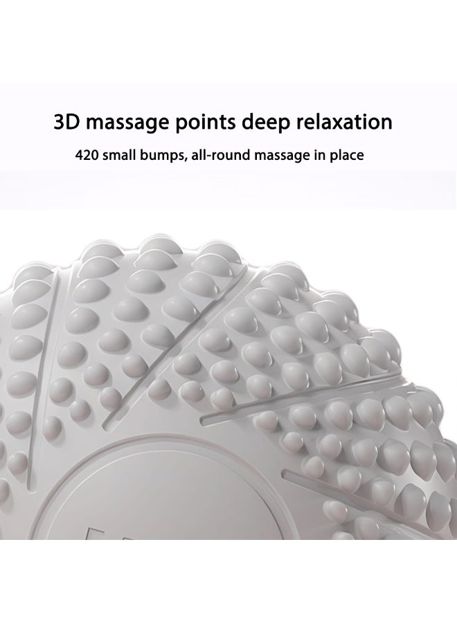 Loucky 6.5cm Massage Balls for Myofascial Release & Trigger Point Therapy, Lacrosse Massage Balls with 3D Massage Points & Magnetic Therapy – Suitable for Back, Neck, Shoulders, etc. (1 Pack, Gray) - Image 3