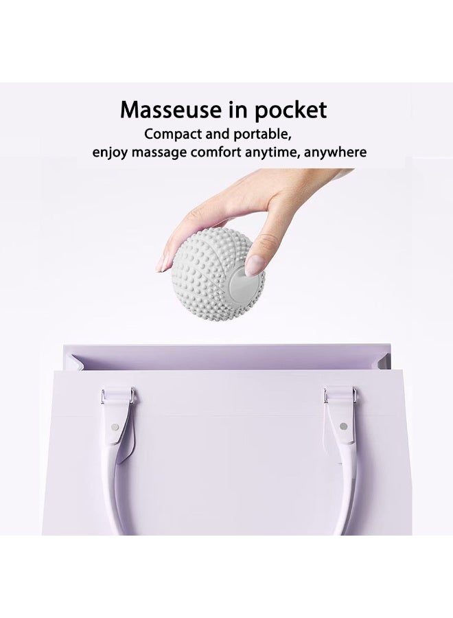 Loucky 6.5cm Massage Balls for Myofascial Release & Trigger Point Therapy, Lacrosse Massage Balls with 3D Massage Points & Magnetic Therapy – Suitable for Back, Neck, Shoulders, etc. (1 Pack, Gray) - Image 5
