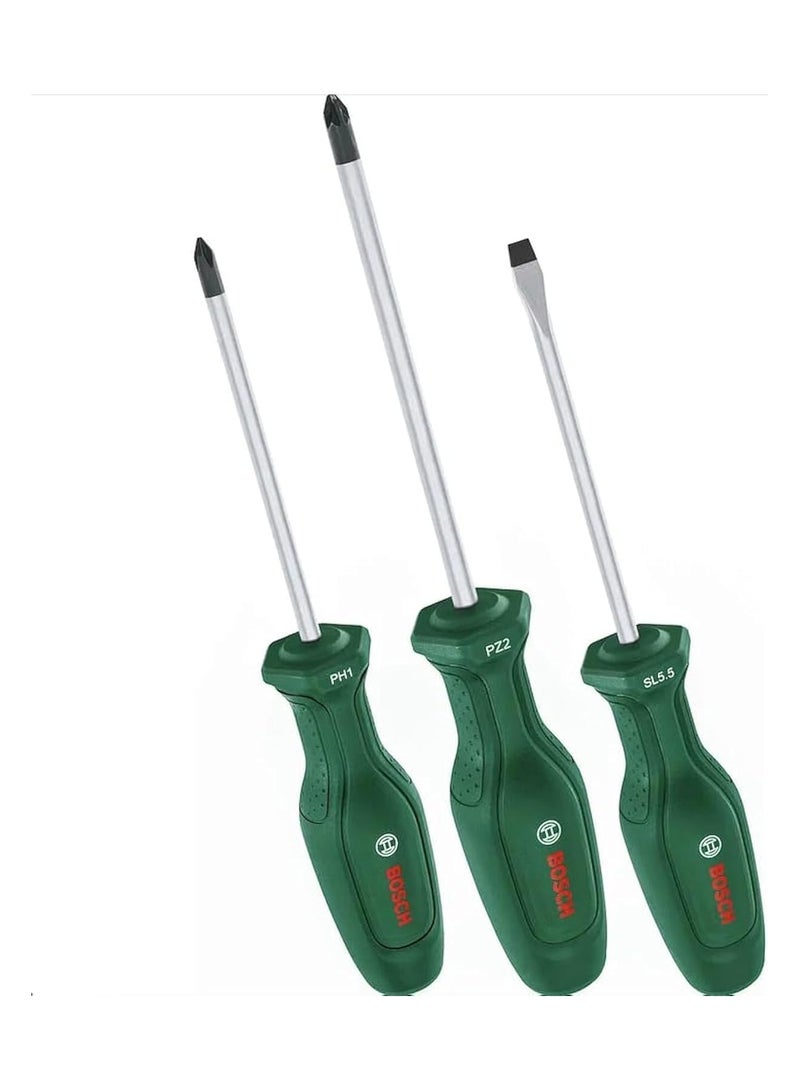 Bosch green Screwdriver Set 3-Piece - Image 1