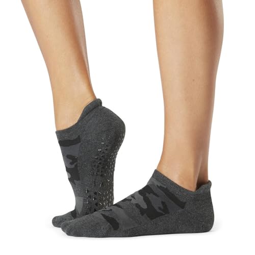 TAVI Savvy Pilates Socks - Grip Socks for Women with Non-Slip Grippy Sole, Heel Tab and Arch Band Support, Wear for Yoga, Barre, Dance, Lagree - Hidden, Small - Image 1