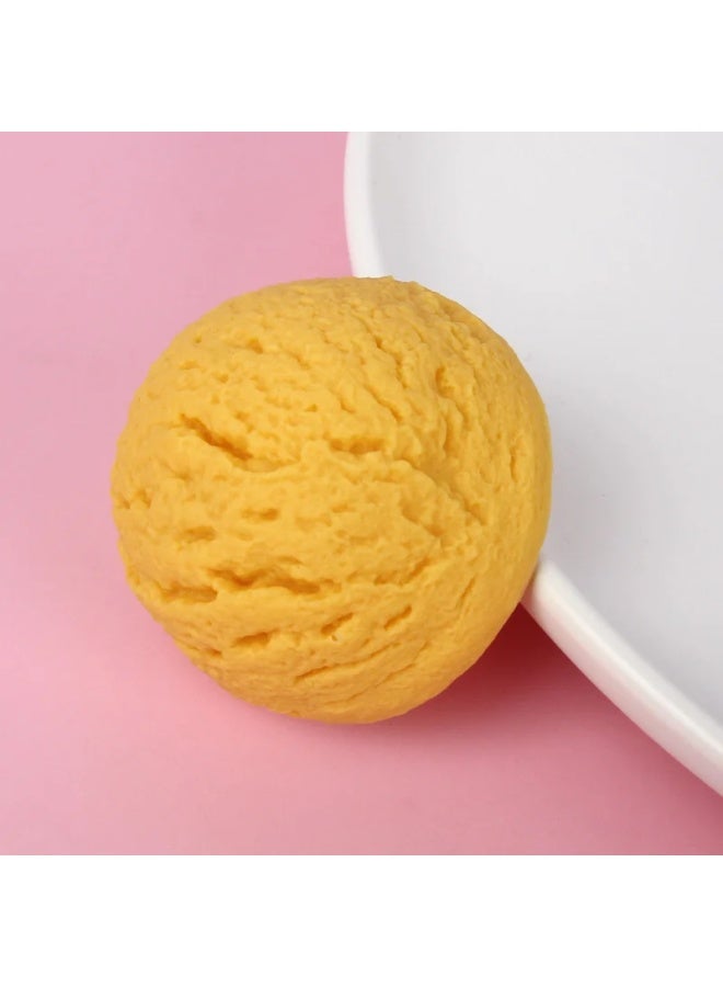 Loquat 3cm Thickness Pvc Macaron Color Series Ice Cream Shake Ball Food Play Toy Ice Cream Tossing Ball Modern Simple Style-Color:Small Style-pink Ice Cream Ball-keychain Style-Dimensions:5.5*3cm - Image 4