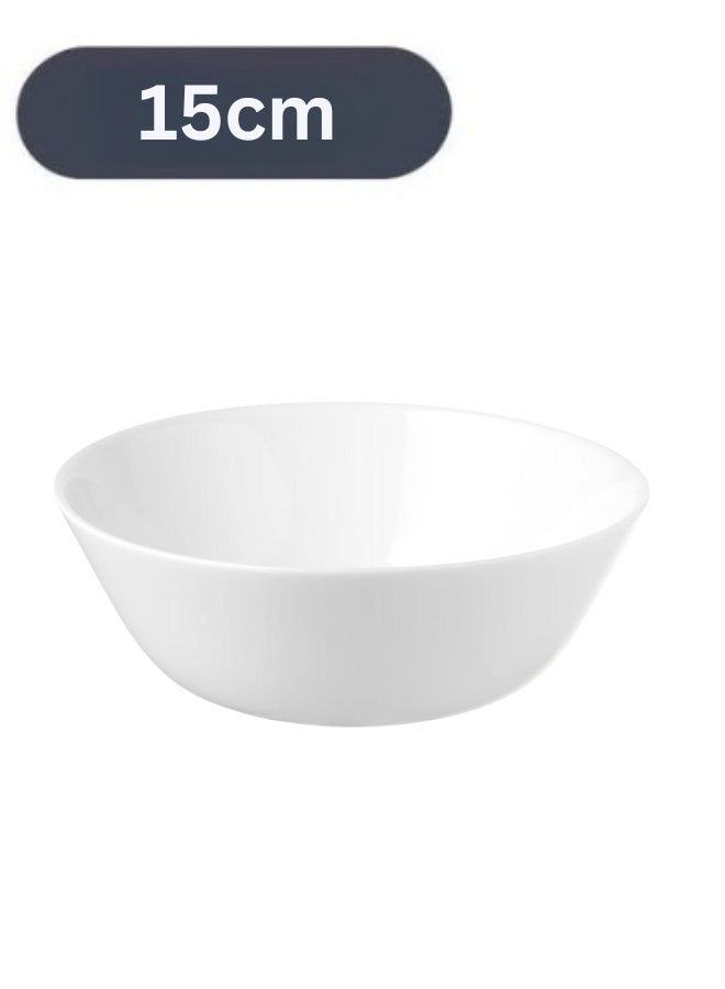 OFTAST 4-Piece Porcelain Dinner Set Includes Dessert Plates, Deep Plates, Flat Plates, And Soup Bowls. Dishwasher And Microwave Safe - White. - Image 5