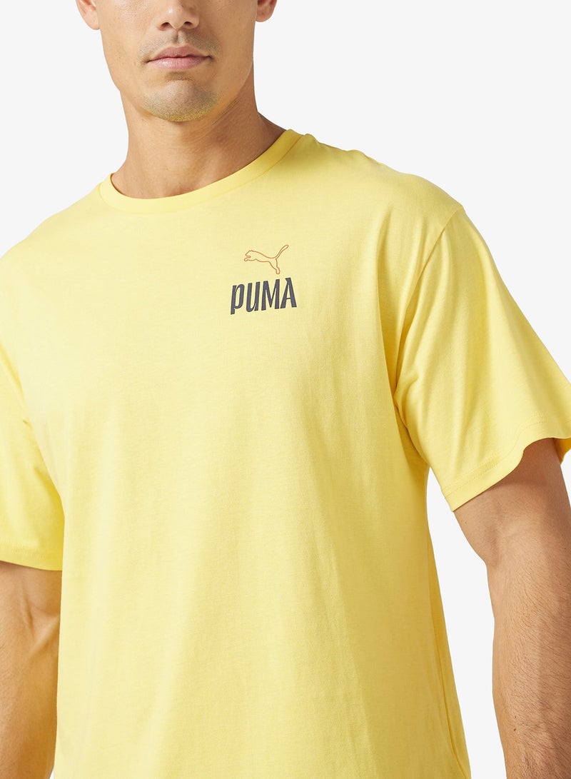 بوما تيشيرت مريح بطبعة طريق الوحدة - Image 3