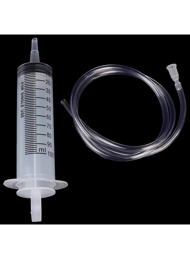 Generic 1Pcs 100Ml Syringe Syringe With Catheter Oil Pumping Industrial Dispensing Syringe  - Image 3