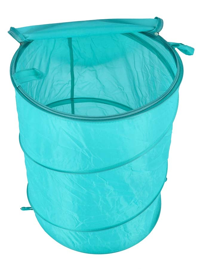 Royalford Laundry Hamper With Zip Assorted colour 42(dia)x55cm - Image 3