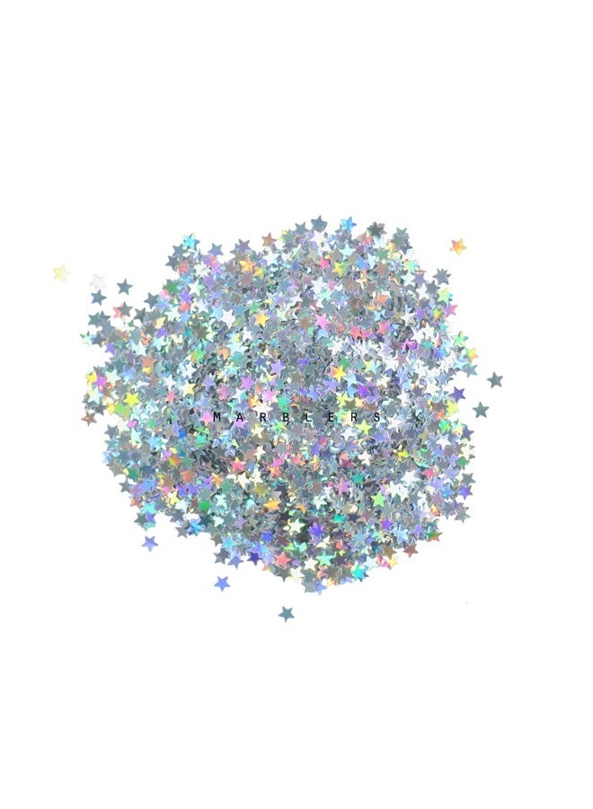 MARBLERS Cosmetic Grade Chunky Shape Glitter [Star] 0.11oz (3g) | Flake | Non-Toxic | Vegan | Cruelty-Free | Eyeshadow, Nail Polish, Nail Art | Festival, Rave & Party Makeup | Body & Face - Image 2