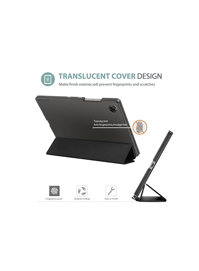Procases For Galaxy Tab A8 10.5 Case Slim Stand Hard Back Shell Protective Smart Cover Case For Galaxy Tab A8 10.5 Inch 2022 Sm X200 X205 X207 Black - Image 4