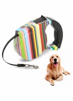 SYOSI Retractable Dog Lead Extendable 16ft/5M, Retractable Dog Leads for Small Medium Dogs Up to 25KG, Extendable Dog Leads with Anti-Slip Handle, Anti-Tangled Strong Nylon Tape 