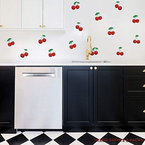 Tempaper Cherry Peel and Stick Wall Decals, red - Image 3