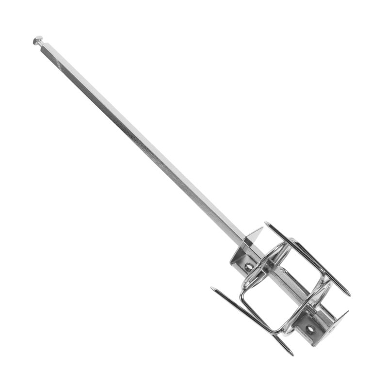 Stainless Steel Rotating Skewer Basket Roast Rack Oven Bbq Rotisserie Cage Turkey Roasting Kit Easy Clean - Image 2