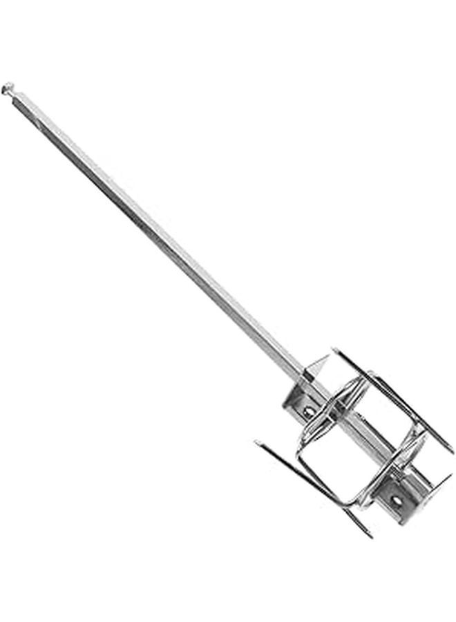 Stainless Steel Rotating Skewer Basket Roast Rack Oven Bbq Rotisserie Cage Turkey Roasting Kit Easy Clean - Image 1