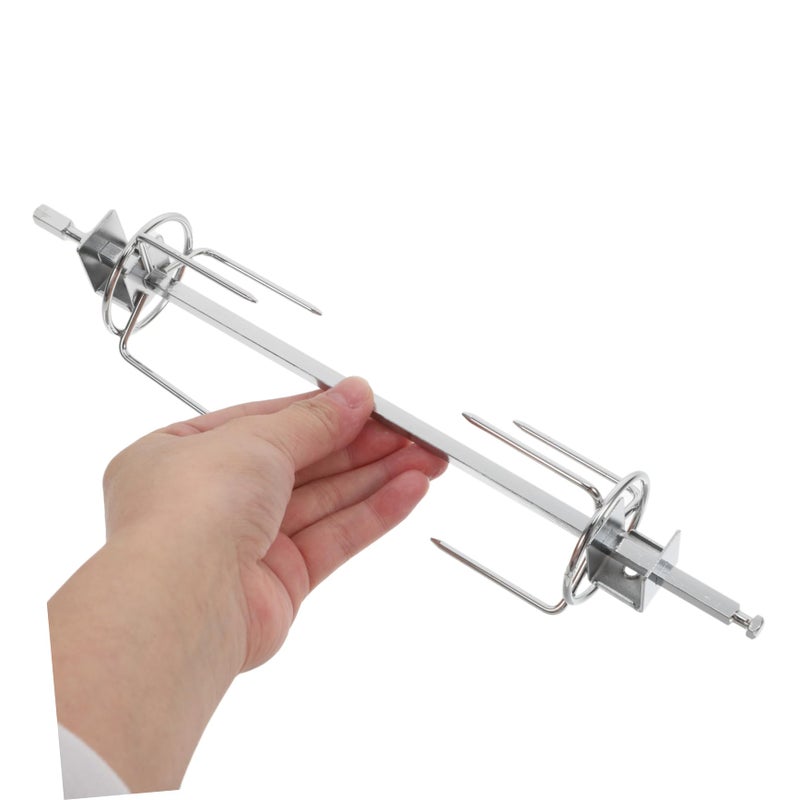 Stainless Steel Rotating Skewer Basket Roast Rack Oven Bbq Rotisserie Cage Turkey Roasting Kit Easy Clean - Image 4