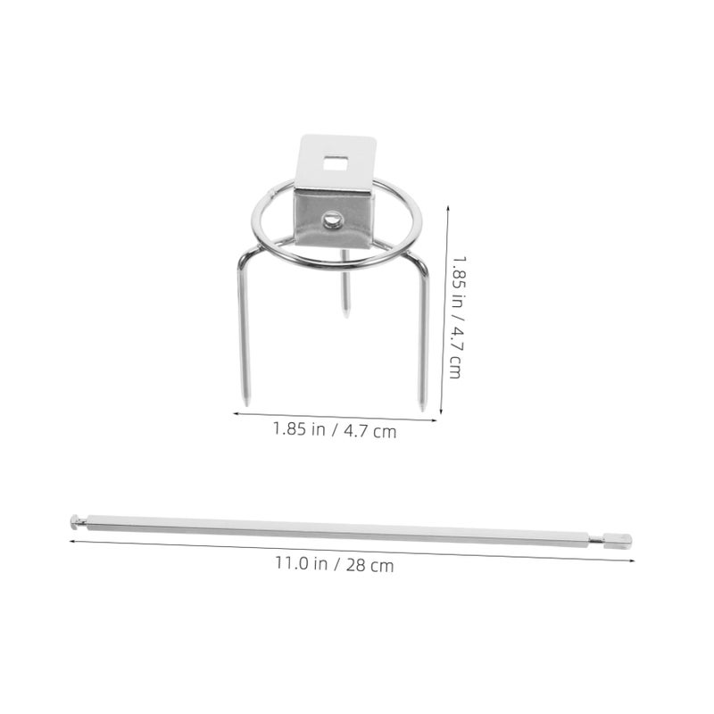 Stainless Steel Rotating Skewer Basket Roast Rack Oven Bbq Rotisserie Cage Turkey Roasting Kit Easy Clean - Image 3