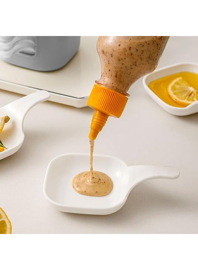 6 Pack Soy Sauce Dishes And Holder, Dipping Sauce Tray, Pinch Bowls, Small Dip Bowls Set, Sauce Dish Bowls, Mini Bowl For Side Dish, Ketchup, Soy, BBQ, Sushi, Party, Condiments Serving Bowl Set - Image 2