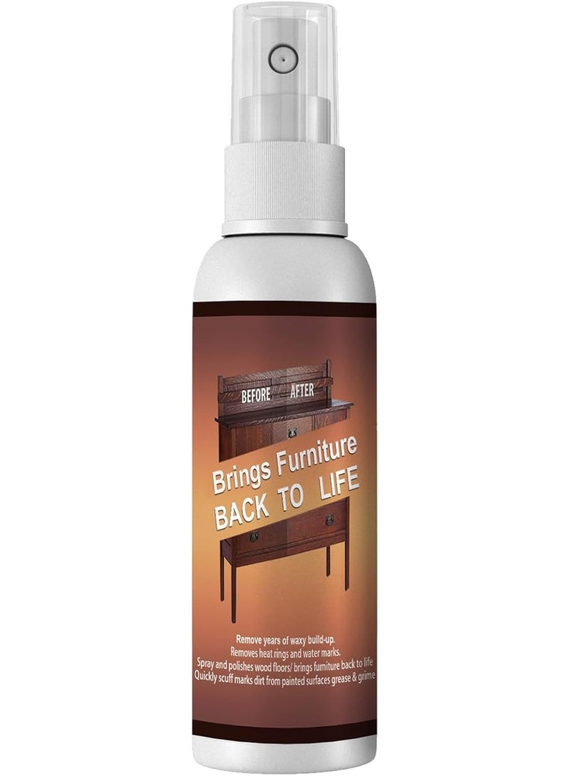 JUE-FISH Wooden Scratch Remover - Furniture Scratch Repair Spray for Wood Furniture and Floor, Fast Acting Wood Scratch Repair, Restores Natural Shine, Wood Repair Kit for Hardwood Floors 120ml - Image 1