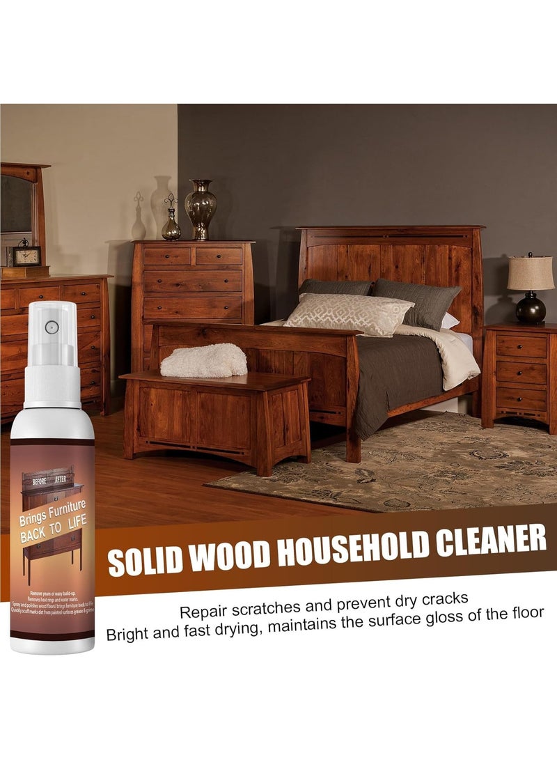 JUE-FISH Wooden Scratch Remover - Furniture Scratch Repair Spray for Wood Furniture and Floor, Fast Acting Wood Scratch Repair, Restores Natural Shine, Wood Repair Kit for Hardwood Floors 120ml - Image 2