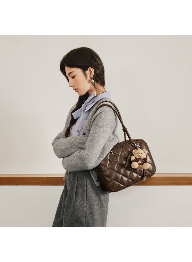Just Star Xu Lu Style Toast Bag Luxury New Boston Women's Large Capacity Shoulder School Commuter Tote Bag Gift - Image 3