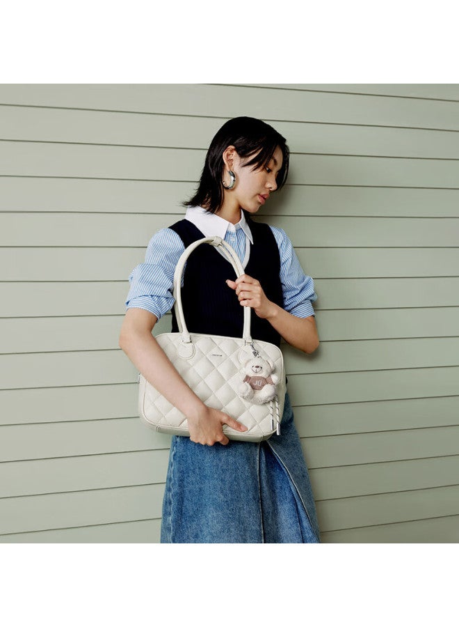 Just Star Xu Lu Style Toast Bag Luxury New Boston Women's Large Capacity Shoulder School Commuter Tote Bag Gift - Image 1