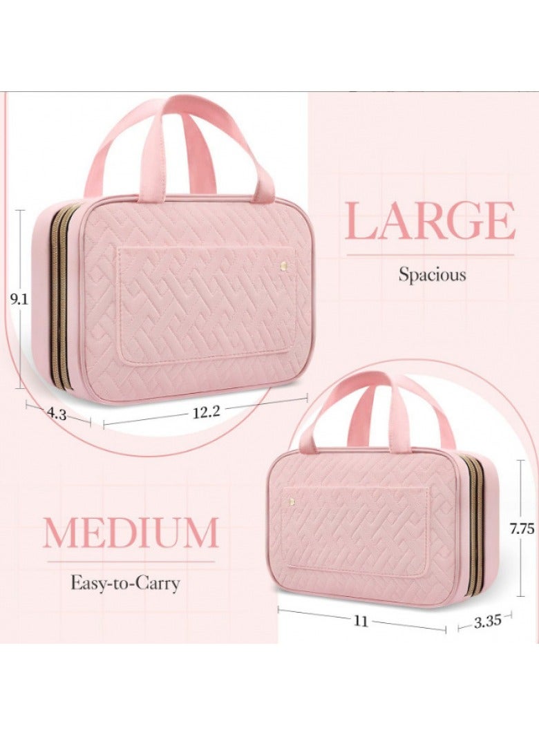 عام جديد السفر حقيبة المرحاض مع هوك المحمولة حقيبة مستحضرات التجميل السفر المرأة حقيبة المرحاض المحمولة حقيبة (27 * 20 * 6 سم) - Image 4