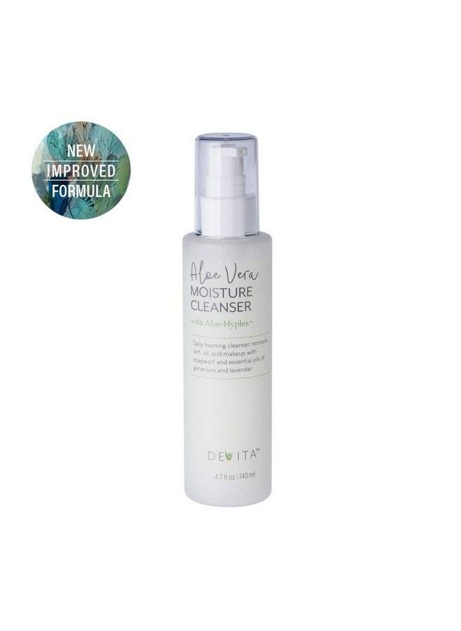 DEVITA - Aloe Vera Moisture Cleanser For Face With Aloehyplex Vegan Aging Defying Face Wash For Normal Dry Oily Acne Combination Or Sensitive Skin 5.0Fl Oz - Image 1
