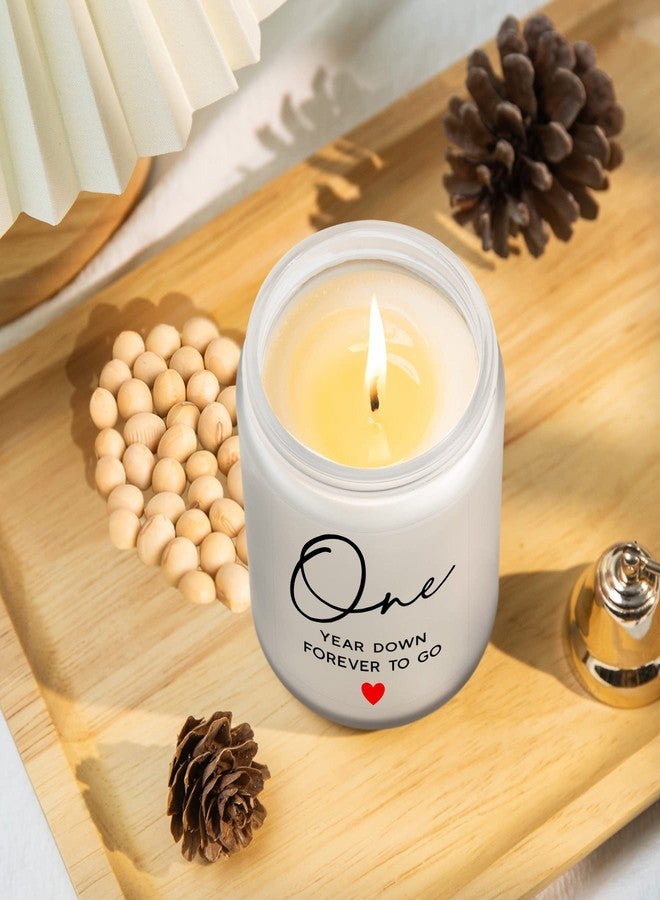 ZOKCC 1 Year, 1th, One Year, First Anniversary Candles Gifts for Him Her Couple- Happy Paper Anniversary Girlfriend Boyfriend Wife Husband Gifts - Image 3