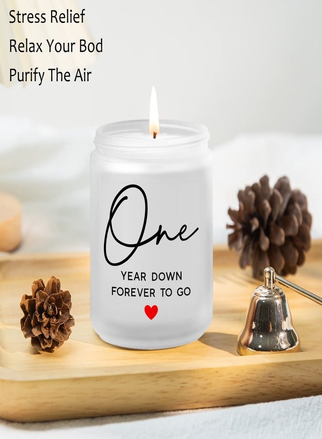 ZOKCC 1 Year, 1th, One Year, First Anniversary Candles Gifts for Him Her Couple- Happy Paper Anniversary Girlfriend Boyfriend Wife Husband Gifts - Image 4