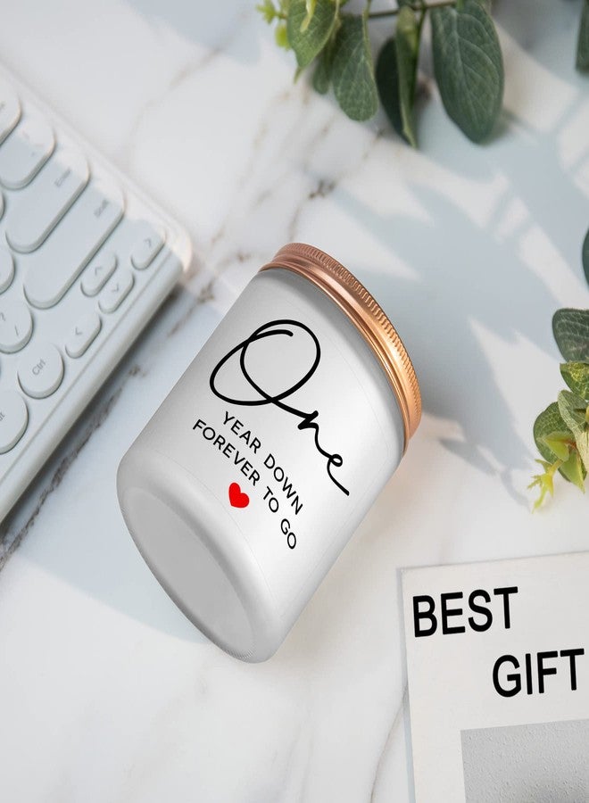 ZOKCC 1 Year, 1th, One Year, First Anniversary Candles Gifts for Him Her Couple- Happy Paper Anniversary Girlfriend Boyfriend Wife Husband Gifts - Image 2