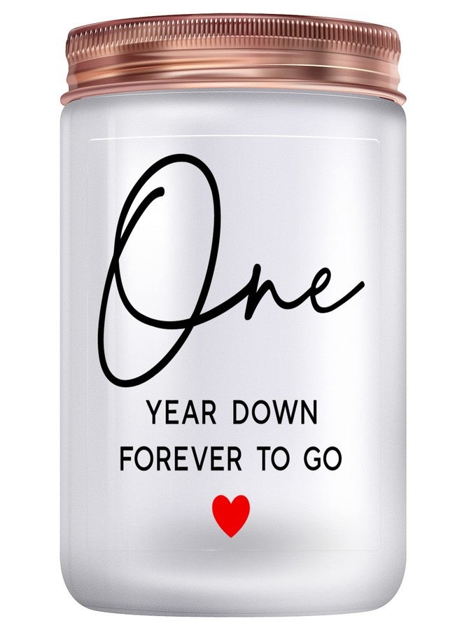 ZOKCC 1 Year, 1th, One Year, First Anniversary Candles Gifts for Him Her Couple- Happy Paper Anniversary Girlfriend Boyfriend Wife Husband Gifts - Image 1