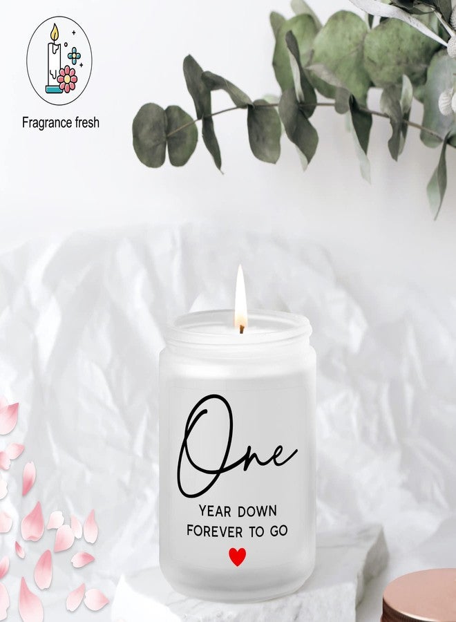 ZOKCC 1 Year, 1th, One Year, First Anniversary Candles Gifts for Him Her Couple- Happy Paper Anniversary Girlfriend Boyfriend Wife Husband Gifts - Image 5