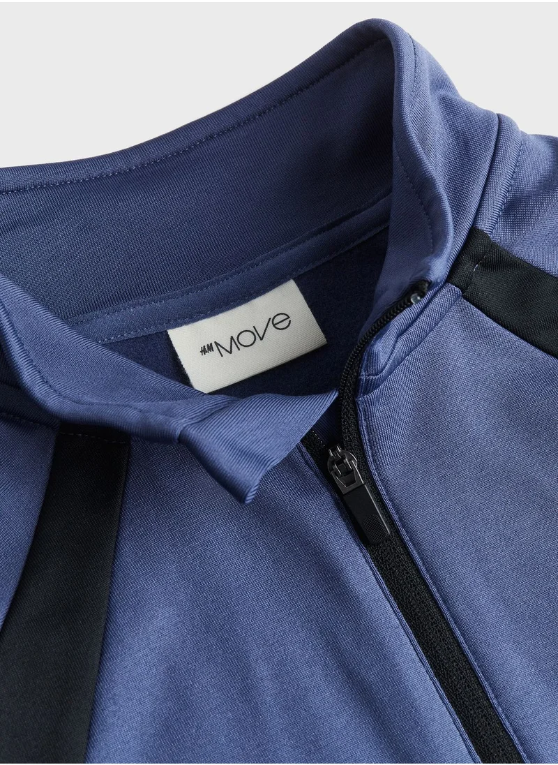 اتش اند ام Kids Warm Half Zip Sports Sweatshirt