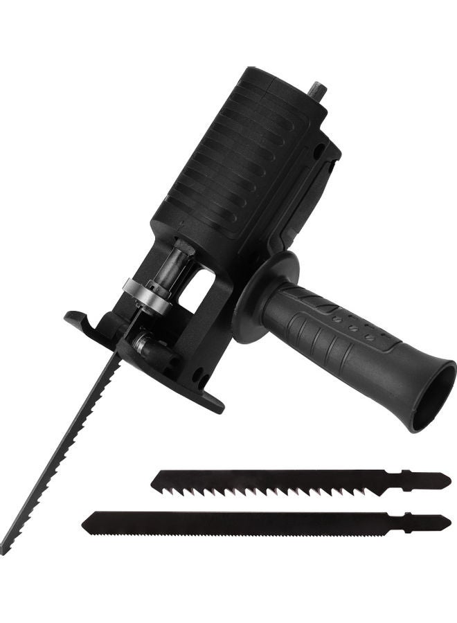 NIBEMINENT Portable Electric Drill Modified Reciprocating Saw Black 0.441kg  - Image 1