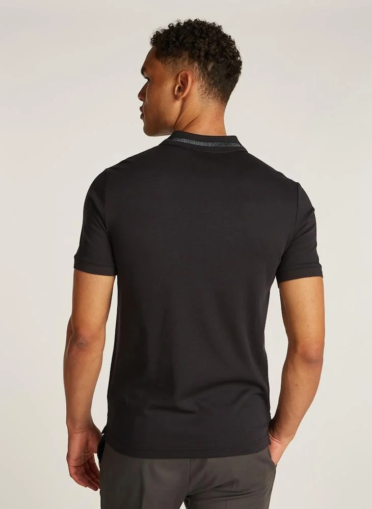 كالفن كلاين Essential Textured Polo Shirt