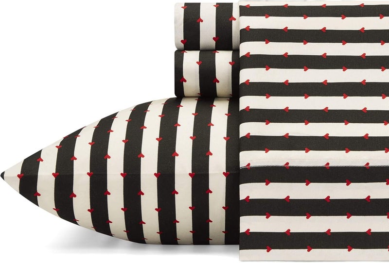 - Twin Sheets, Silky & Lightweight Bedding, Fade & Wrinkle Resistant (Wonderland Stripe, Twin) - Image 1