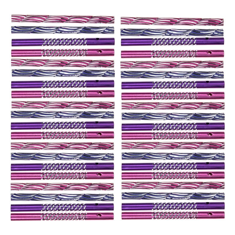 Aluminum Wind Chime Making Kit 80 Pcs Tubes DIY Crafts For Garden Porch Relaxing Sound - Image 2