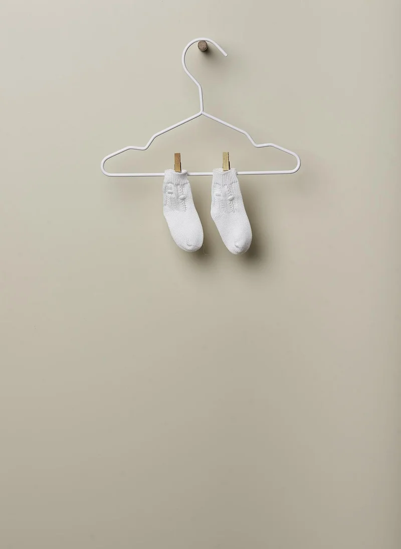 Wedoble Organic Cotton Fine Knit Booties - Pearl, Wedoble