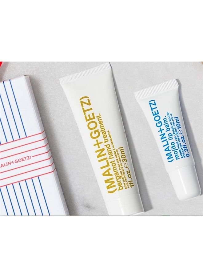 MALIN + GOETZ Mojito Lip Moisturizer for men and women, long lasting hydrating, soothing dry lip repair treatment, lightly fragranced, color free. vegan and cruelty free 0.3 fl oz 
