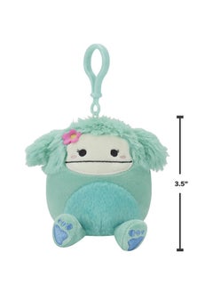 Squishmallows جويل ذا تيل بيج فوت مع مشبك على شكل زهرة من القطيفة - 3.5 بوصة  - Image 4