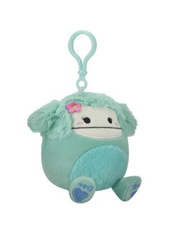 Squishmallows جويل ذا تيل بيج فوت مع مشبك على شكل زهرة من القطيفة - 3.5 بوصة  - Image 2
