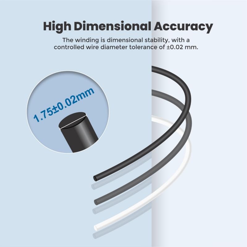 3Idea Premium PLA+ Black 3D Printer Filament 1.75mm Dimensional Accuracy +/- 0.03mm Net Weight -750 Grams - Image 3