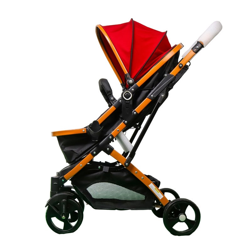 Baby Stroller 2 in 1 Highland Stroller Red - A8188S-1 - Image 2